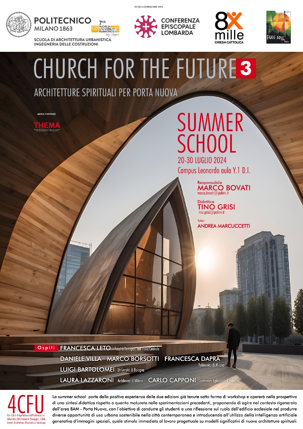 Church for the Future 3. Summer School al Politecnico di Milano ...